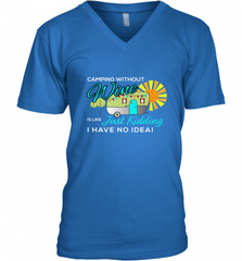 Camping Without Wine Funny Men's V-Neck Men's V-Neck - HHHstores