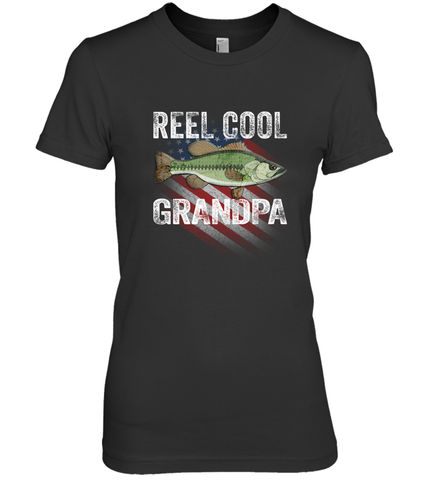 REEL COOL GRANDPA Women's Premium T-Shirt Women's Premium T-Shirt / Black / XS Women's Premium T-Shirt - HHHstores