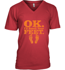 OK I'll Smell Your Feet Trick Or Treat Halloween Gift Men's V-Neck Men's V-Neck - HHHstores