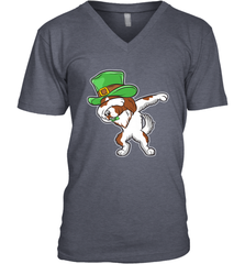 Dabbing Irish Setter Dog Leprechaun St Patricks Day Ireland Men's V-Neck Men's V-Neck - HHHstores