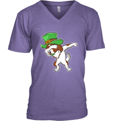 Dabbing Irish Setter Dog Leprechaun St Patricks Day Ireland Men's V-Neck Men's V-Neck - HHHstores