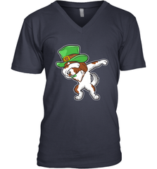 Dabbing Irish Setter Dog Leprechaun St Patricks Day Ireland Men's V-Neck Men's V-Neck - HHHstores