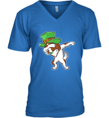 Dabbing Irish Setter Dog Leprechaun St Patricks Day Ireland Men's V-Neck Men's V-Neck - HHHstores