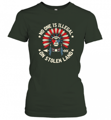 No One Is Illegal On Stolen Land Indigenous Immigrant Women's T-Shirt Women's T-Shirt - HHHstores