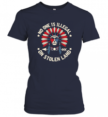 No One Is Illegal On Stolen Land Indigenous Immigrant Women's T-Shirt Women's T-Shirt - HHHstores