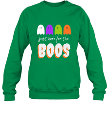 Just Here For The Boos Shirt Funny Halloween Drinking Crewneck Sweatshirt Crewneck Sweatshirt - HHHstores