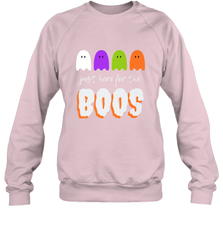 Just Here For The Boos Shirt Funny Halloween Drinking Crewneck Sweatshirt Crewneck Sweatshirt - HHHstores