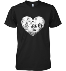 Love Valentines Day Heart Vintage Gift For Men Women Men's Premium T-Shirt Men's Premium T-Shirt - HHHstores