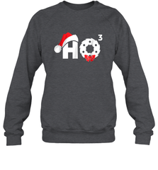 Santa HO HO3 Cubed Funny Christmas Crewneck Sweatshirt Crewneck Sweatshirt - HHHstores