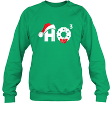 Santa HO HO3 Cubed Funny Christmas Crewneck Sweatshirt Crewneck Sweatshirt - HHHstores