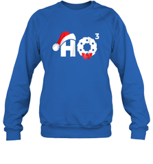 Santa HO HO3 Cubed Funny Christmas Crewneck Sweatshirt Crewneck Sweatshirt - HHHstores