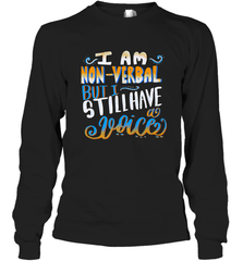 Special Needs NonVerbal Autism Awesome Long Sleeve T-Shirt Long Sleeve T-Shirt - HHHstores