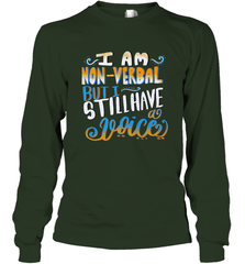 Special Needs NonVerbal Autism Awesome Long Sleeve T-Shirt Long Sleeve T-Shirt - HHHstores