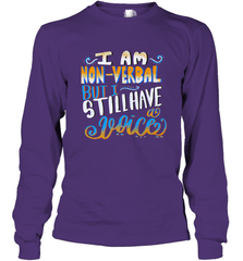 Special Needs NonVerbal Autism Awesome Long Sleeve T-Shirt Long Sleeve T-Shirt - HHHstores