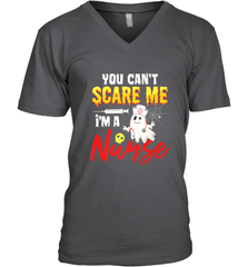 You Can't Scare Me I'm A Nurse Funny Halloween Witch Hat Men's V-Neck Men's V-Neck - HHHstores