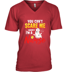 You Can't Scare Me I'm A Nurse Funny Halloween Witch Hat Men's V-Neck Men's V-Neck - HHHstores
