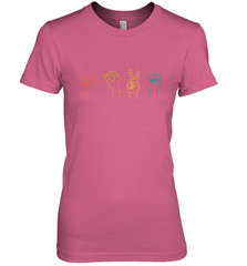 Love ASL Sign language Alphabet Valentines Day Gift idea Women's Premium T-Shirt Women's Premium T-Shirt - HHHstores