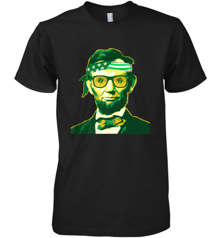 Abraham Lincoln St Patricks Day Men's Premium T-Shirt Men's Premium T-Shirt / Black / XS Men's Premium T-Shirt - HHHstores