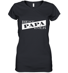 Best Papa Ever  Father's Day Women's V-Neck T-Shirt