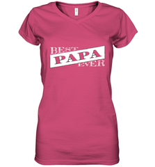 Best Papa Ever  Father's Day Women's V-Neck T-Shirt Women's V-Neck T-Shirt - HHHstores