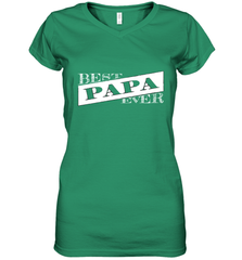 Best Papa Ever  Father's Day Women's V-Neck T-Shirt Women's V-Neck T-Shirt - HHHstores