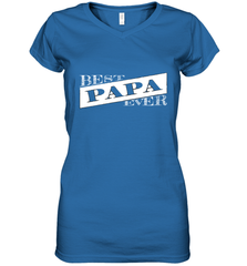 Best Papa Ever  Father's Day Women's V-Neck T-Shirt Women's V-Neck T-Shirt - HHHstores