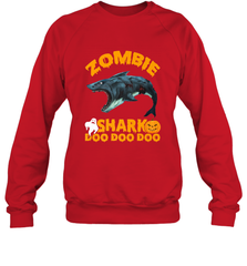 Zombie Shark Doo Doo Doo Halloween Shake Costume Lover Gifts Crewneck Sweatshirt Crewneck Sweatshirt - HHHstores