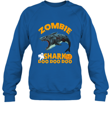 Zombie Shark Doo Doo Doo Halloween Shake Costume Lover Gifts Crewneck Sweatshirt Crewneck Sweatshirt - HHHstores