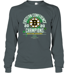 NHL ST PATRICK'S DAY Boston Bruins Fanatics 2020 Eastern Conference Champions Defensive Zone Long Sleeve T-Shirt Long Sleeve T-Shirt - HHHstores