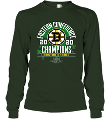 NHL ST PATRICK'S DAY Boston Bruins Fanatics 2020 Eastern Conference Champions Defensive Zone Long Sleeve T-Shirt Long Sleeve T-Shirt - HHHstores