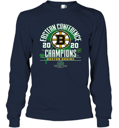 NHL ST PATRICK'S DAY Boston Bruins Fanatics 2020 Eastern Conference Champions Defensive Zone Long Sleeve T-Shirt