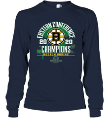 NHL ST PATRICK'S DAY Boston Bruins Fanatics 2020 Eastern Conference Champions Defensive Zone Long Sleeve T-Shirt Long Sleeve T-Shirt - HHHstores