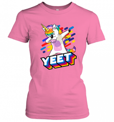 Colorful Dabbing Dancing Unicorn Celebration Yeet Women's T-Shirt Women's T-Shirt - HHHstores