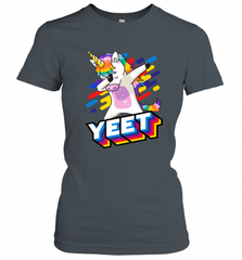 Colorful Dabbing Dancing Unicorn Celebration Yeet Women's T-Shirt Women's T-Shirt - HHHstores