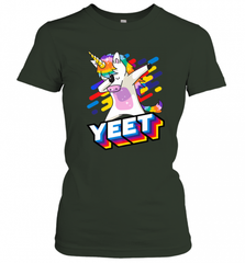 Colorful Dabbing Dancing Unicorn Celebration Yeet Women's T-Shirt Women's T-Shirt - HHHstores
