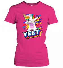 Colorful Dabbing Dancing Unicorn Celebration Yeet Women's T-Shirt Women's T-Shirt - HHHstores