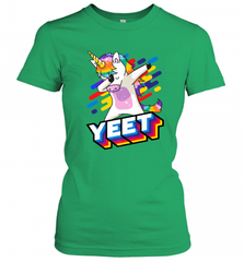 Colorful Dabbing Dancing Unicorn Celebration Yeet Women's T-Shirt Women's T-Shirt - HHHstores