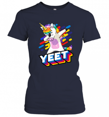 Colorful Dabbing Dancing Unicorn Celebration Yeet Women's T-Shirt Women's T-Shirt - HHHstores