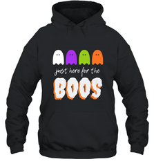 Just Here For The Boos Shirt Funny Halloween Drinking Hooded Sweatshirt Hooded Sweatshirt - HHHstores