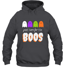 Just Here For The Boos Shirt Funny Halloween Drinking Hooded Sweatshirt Hooded Sweatshirt - HHHstores