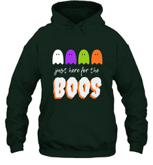 Just Here For The Boos Shirt Funny Halloween Drinking Hooded Sweatshirt Hooded Sweatshirt - HHHstores