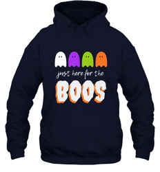 Just Here For The Boos Shirt Funny Halloween Drinking Hooded Sweatshirt
