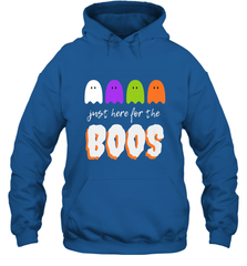 Just Here For The Boos Shirt Funny Halloween Drinking Hooded Sweatshirt Hooded Sweatshirt - HHHstores