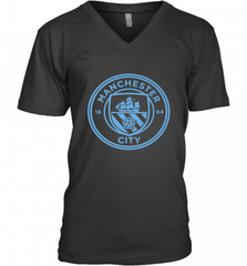 Manchester City  Mono crest tee Men's V-Neck Men's V-Neck - HHHstores