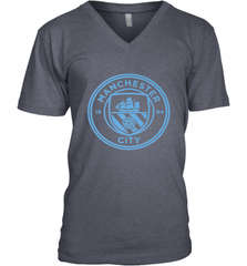 Manchester City  Mono crest tee Men's V-Neck Men's V-Neck - HHHstores