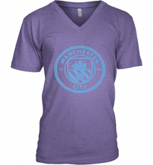 Manchester City  Mono crest tee Men's V-Neck Men's V-Neck - HHHstores
