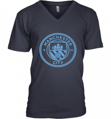 Manchester City  Mono crest tee Men's V-Neck Men's V-Neck - HHHstores