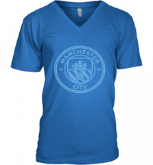 Manchester City  Mono crest tee Men's V-Neck Men's V-Neck - HHHstores