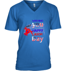 Happy labor day wishes USA flag for men and woman Men's V-Neck Men's V-Neck - HHHstores