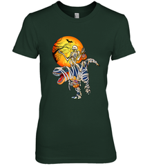 Skeleton Riding T Rex Funny Halloween Women's Premium T-Shirt Women's Premium T-Shirt - HHHstores